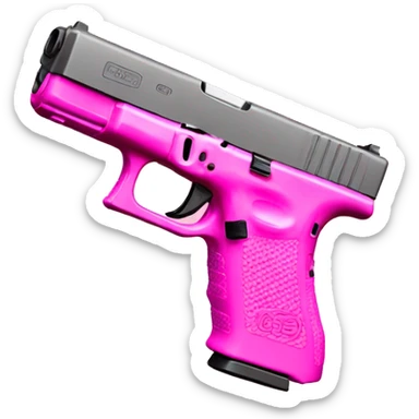 pink glock 19 sticker