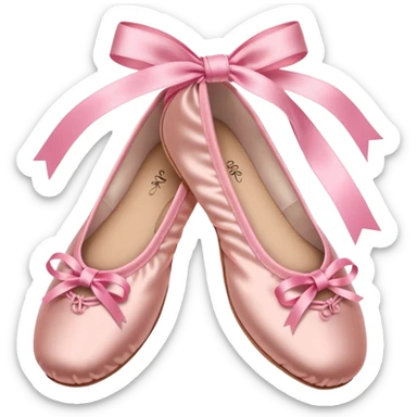 Ballet shoes: pink
 sticker