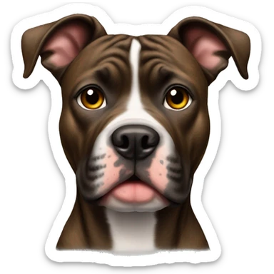 Brindle, Pitbull full sticker