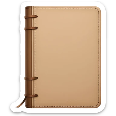 beige journal sticker