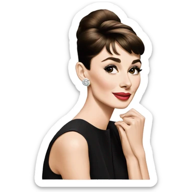 Audrey Hepburn sticker