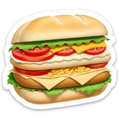 Sandwich pita bread sticker