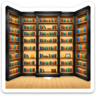 I’ll go to the library. sticker