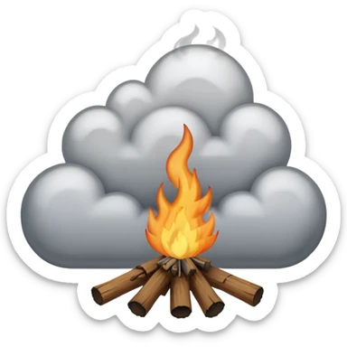 Campfire Smoke sticker