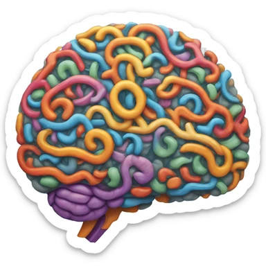 aesthetic brain sticker