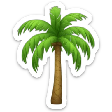 Cartoony Palm Tree sticker