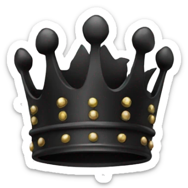 Black crown (only the crown) sticker