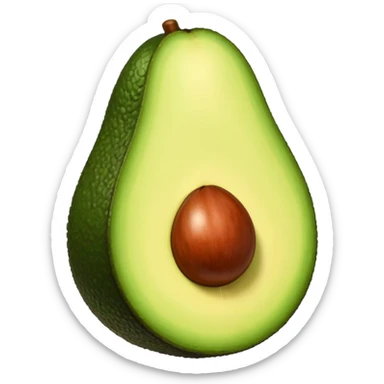 Aguacate con labios sticker