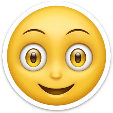 freaky emoji with wide eyes sticker