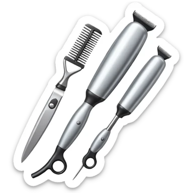 Hairdressers equipment  sticker