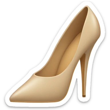 Beige stiletto sticker