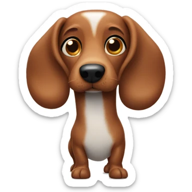 sausage dog sticker