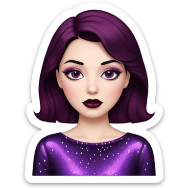 Glitter noir darling sticker