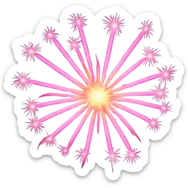 pink firework sticker