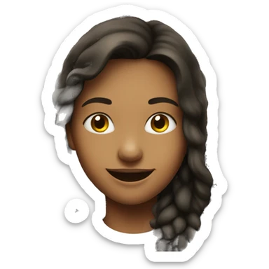 smiling girl in car interior sticker