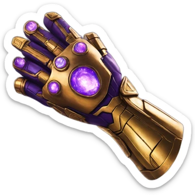 Thanos infinity gauntlet sticker