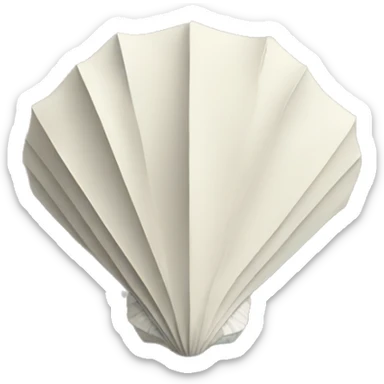 origami seashell sticker