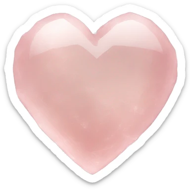 Rose quartz heart sticker