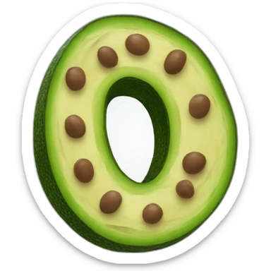 Avocado everything bagel sticker