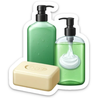 Soap and shampoo sticker
