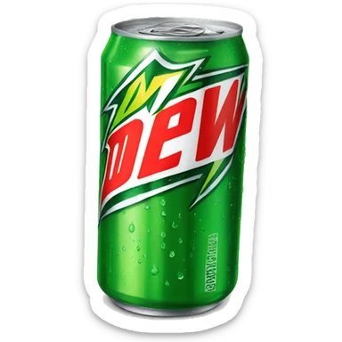 Mountain Dew Can sticker