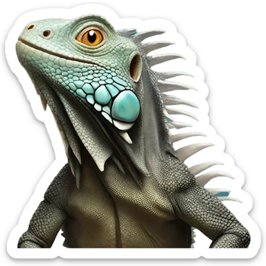 black iguana sticker