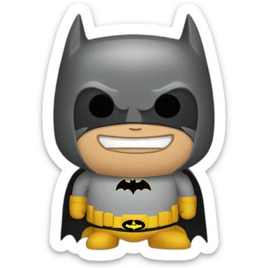 Ardilla disfraz de batman riendo sticker