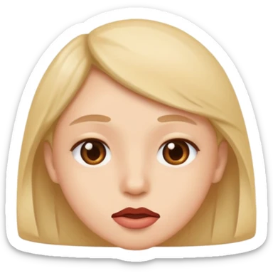 corner lip bite sticker