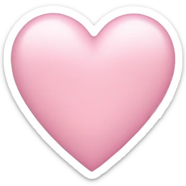 Light pink heart sticker