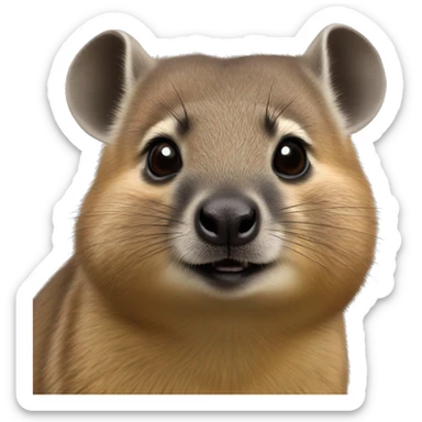 A hyrax that loves chappell roan sticker