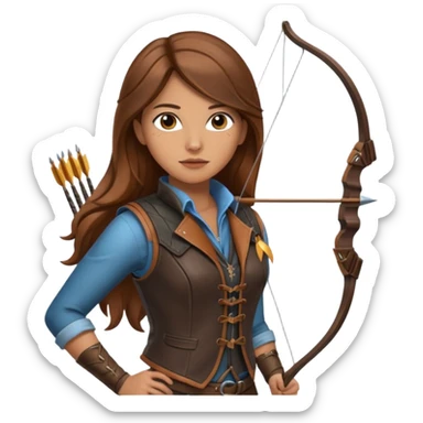 archer woman sticker