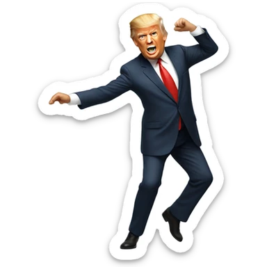 Donald Trump dancing sticker