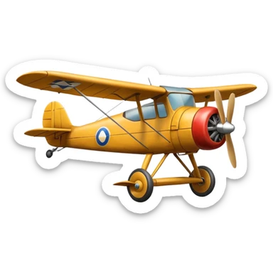 small size plane old town sticker