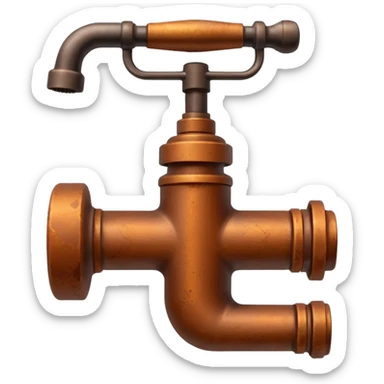 rusty faucet sticker