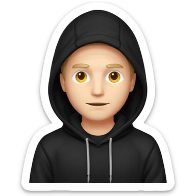 rich crypto billionaire who wants to hide from the world, blurry face sticker