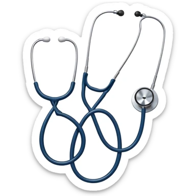 checkmark formed by a stethoscope sticker