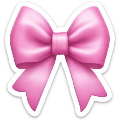 Coquette pink bow sticker