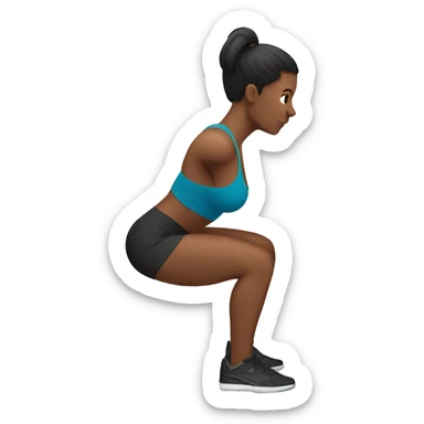 dumbell squat  sticker