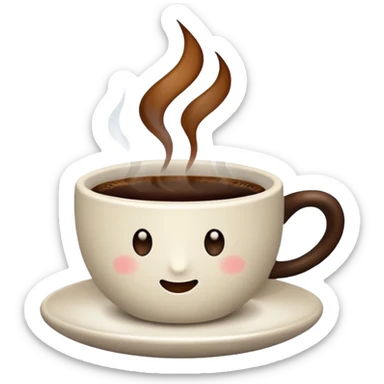 a cup of coffee sticker
