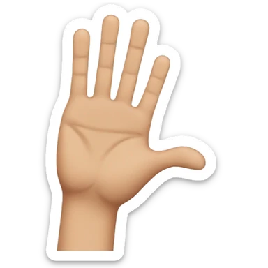 three fingers sticker