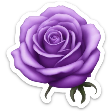 purple rose sticker