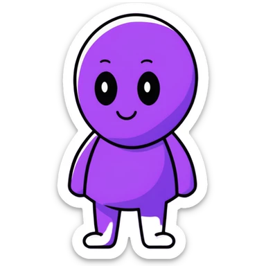 Big purple guy from McDonald’s  sticker