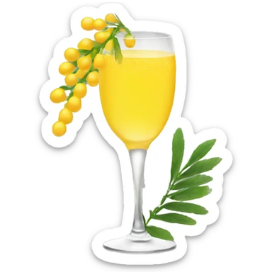 mimosa sticker