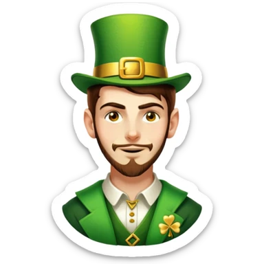 Celebratory Leprechaun sticker