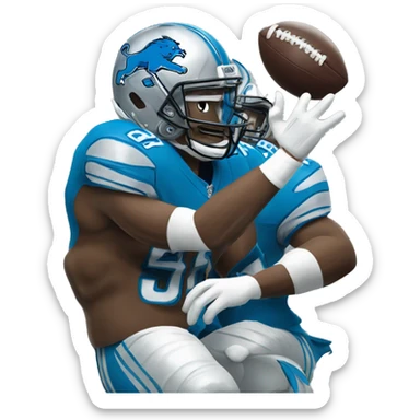 Detroit Lions beating the Jaguars sticker