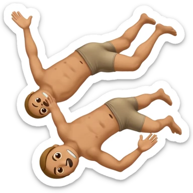 … imagine an emoji of a guy doing a backflip and falling on his neck sticker