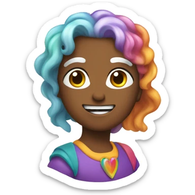 Corazón de arcoíris  sticker