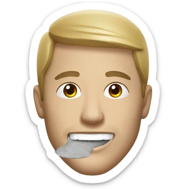 man who takes snus white sticker