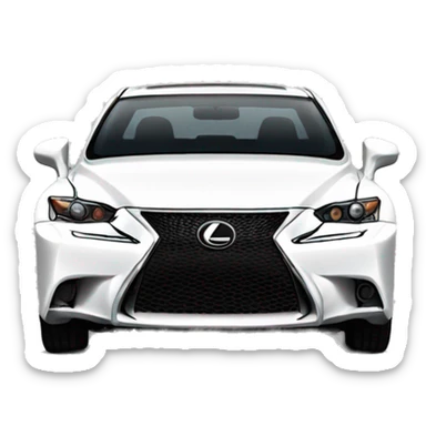 Lexus is200 white sticker