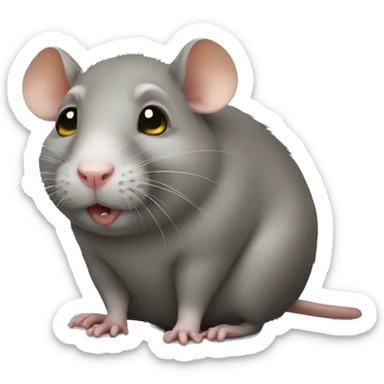 Fat rat that smells  sticker